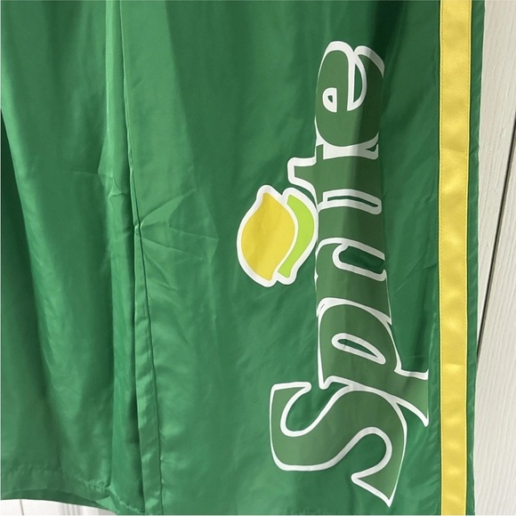 NWT Coco-Cola Sprite Soda Green & Yellow windbreaker Pants - Picture 4 of 5